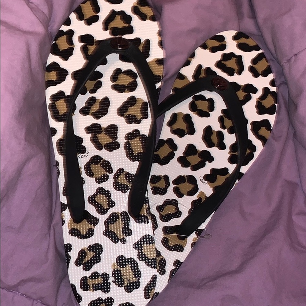Brand New Coach Flip Flops